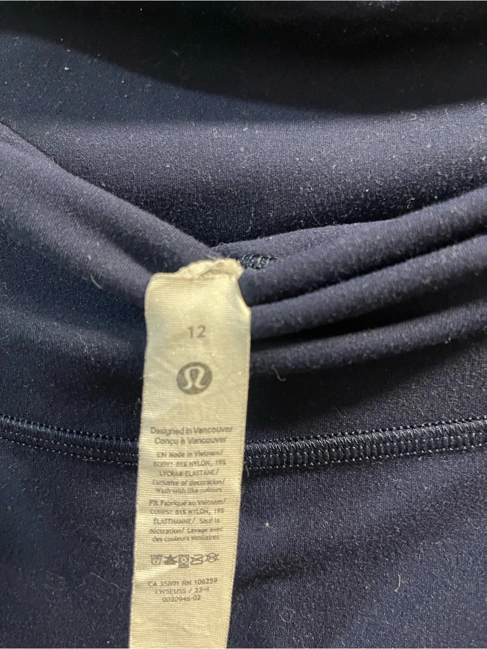 lululemon Align athletica Women’s Wide Leg Navy Leggings